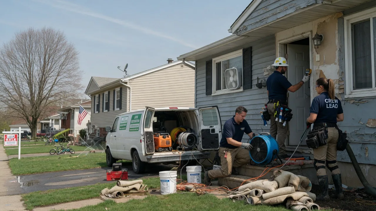 Flood Cleanup in Burton, OH near me